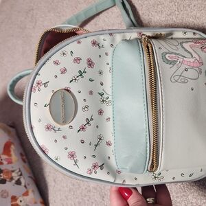 Mint Floral Backpack